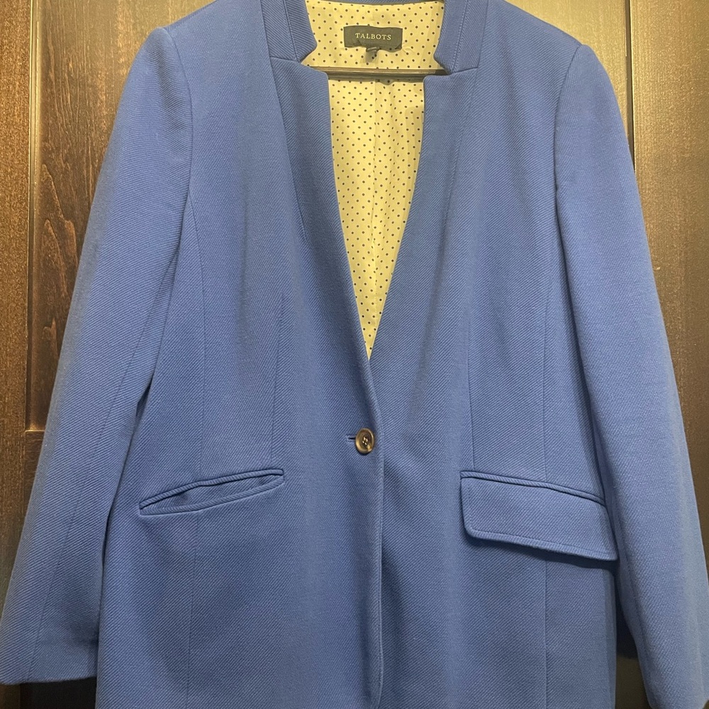 Talbots Women's Royal Blue Suit Jacket